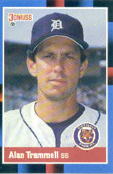 1988 Donruss Baseball Cards    230     Alan Trammell